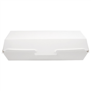 Caixa para Hot Dog branca 23,2 x 9 x 6,3 cm